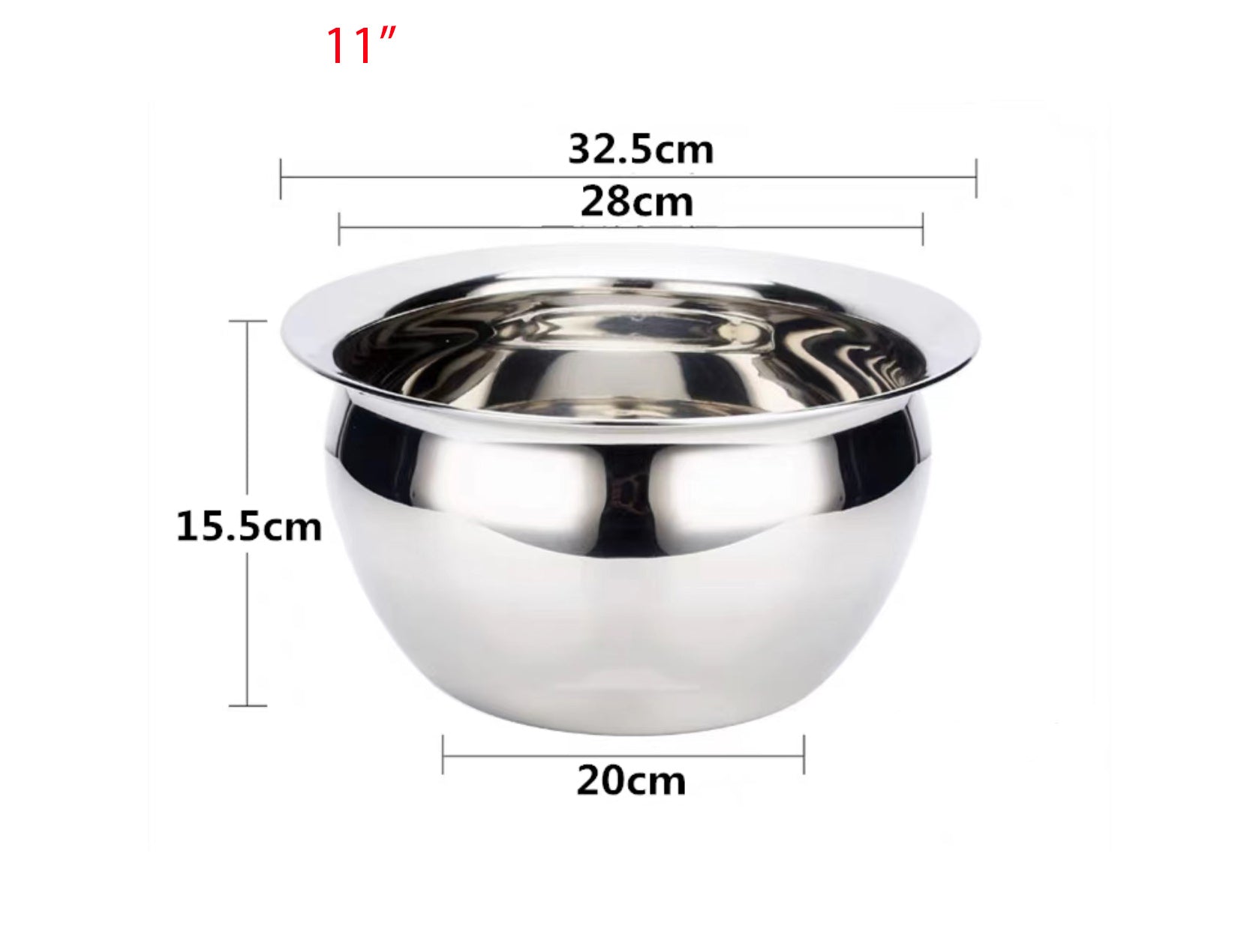 Stainless Steel Globe Mixing Bowl - Chefcoca