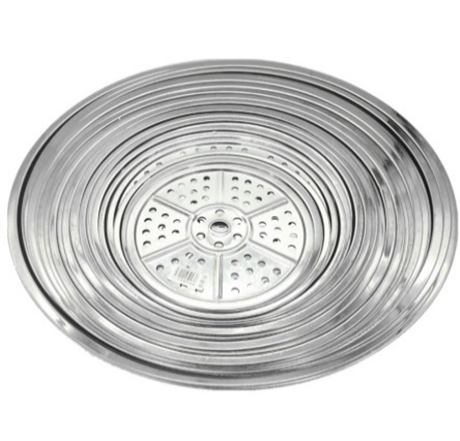 Stainless Steel Perforated Steamer Rack (30cm-54cm Diameter) - Chefcoca