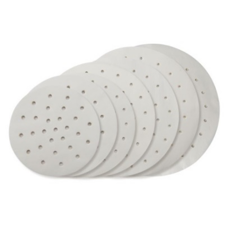 400pcs Round Perforated Steamer Liner Paper