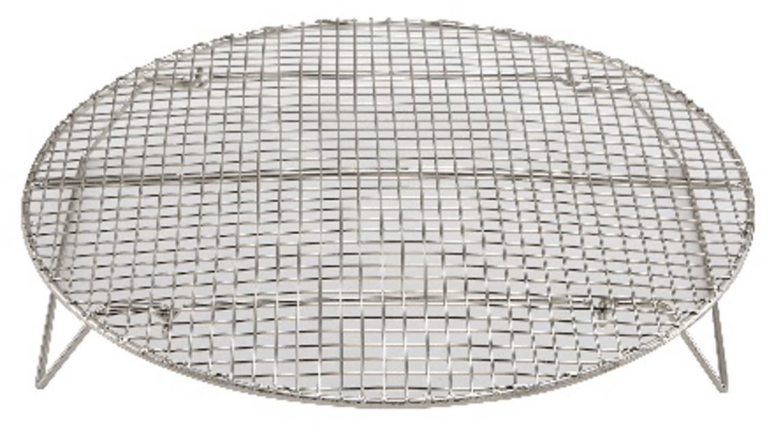 Stainless Steel Round Steamer Rack (10-3/7" - 17-3/4" Diameter) - Chefcoca
