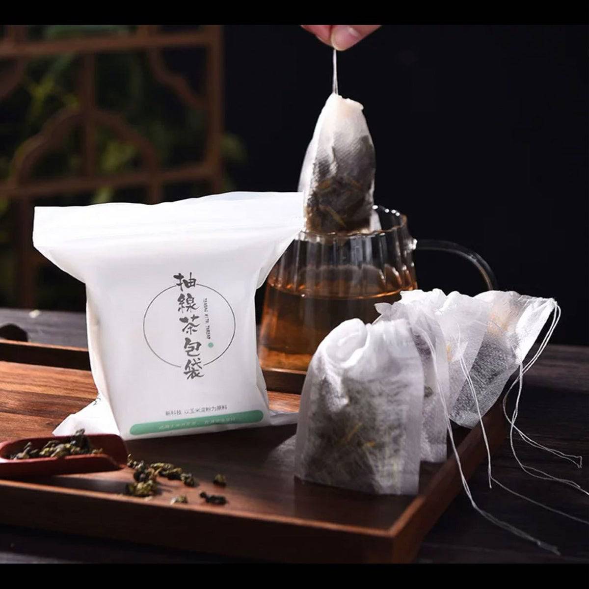 Tea Bag-PLA Corn fiber material-100pcs/bag - Chefcoca