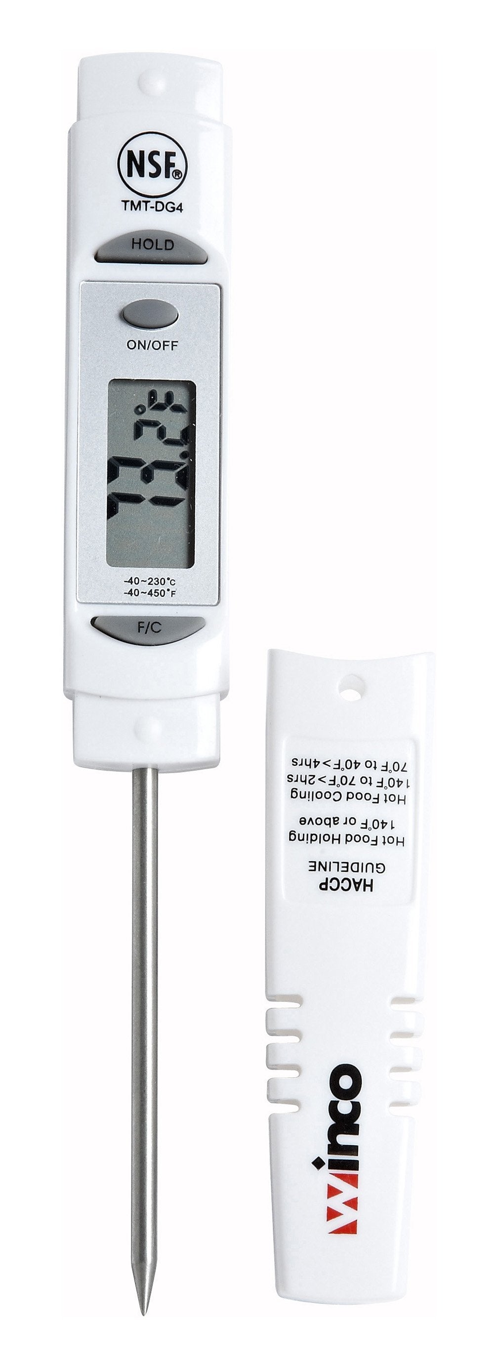 Digital Thermometer with 1.25" LCD, and 3-1/8" Probe - Chefcoca