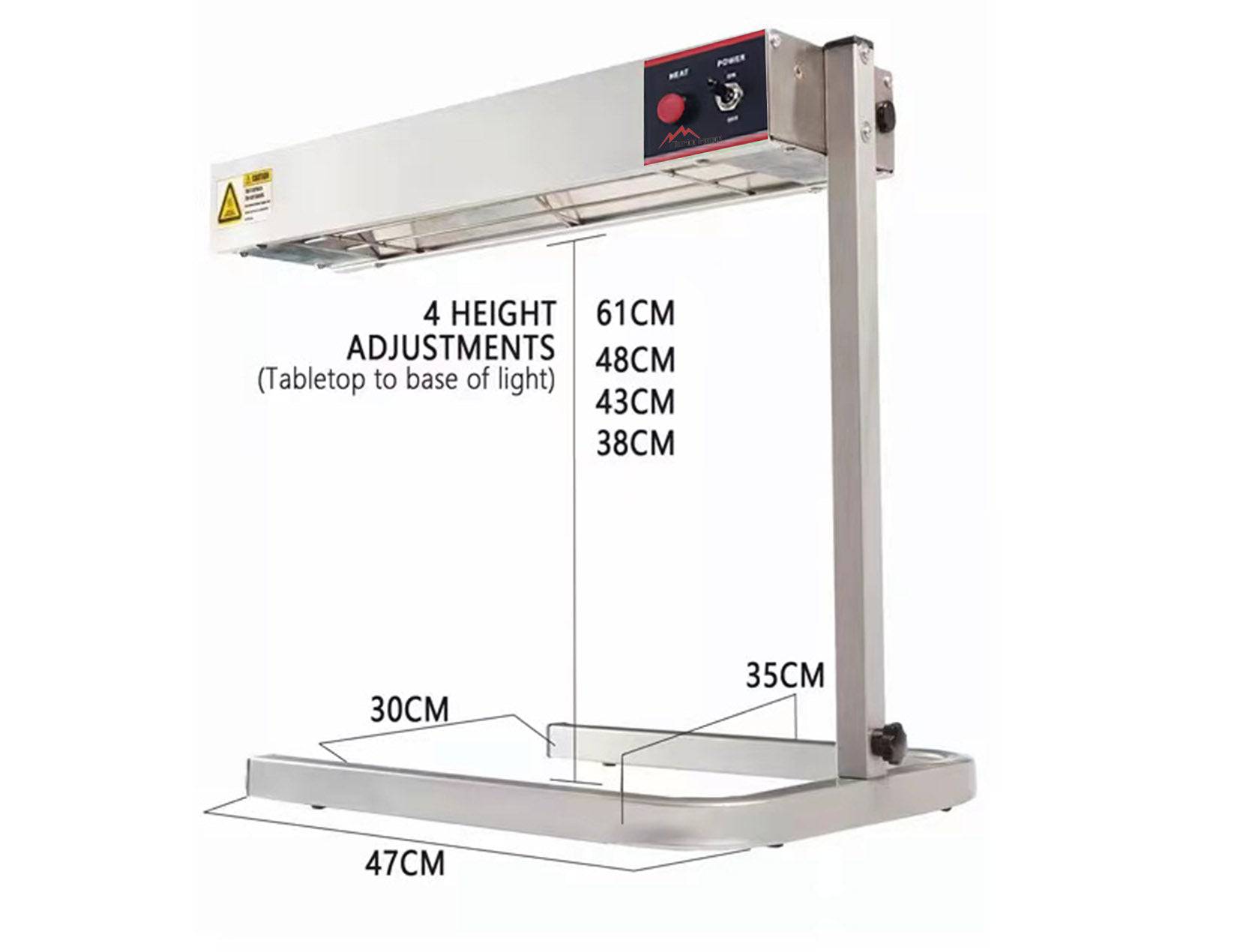 24"Electric Strip Heater with Adjustable Stand (TR-FS1) - Chefcoca