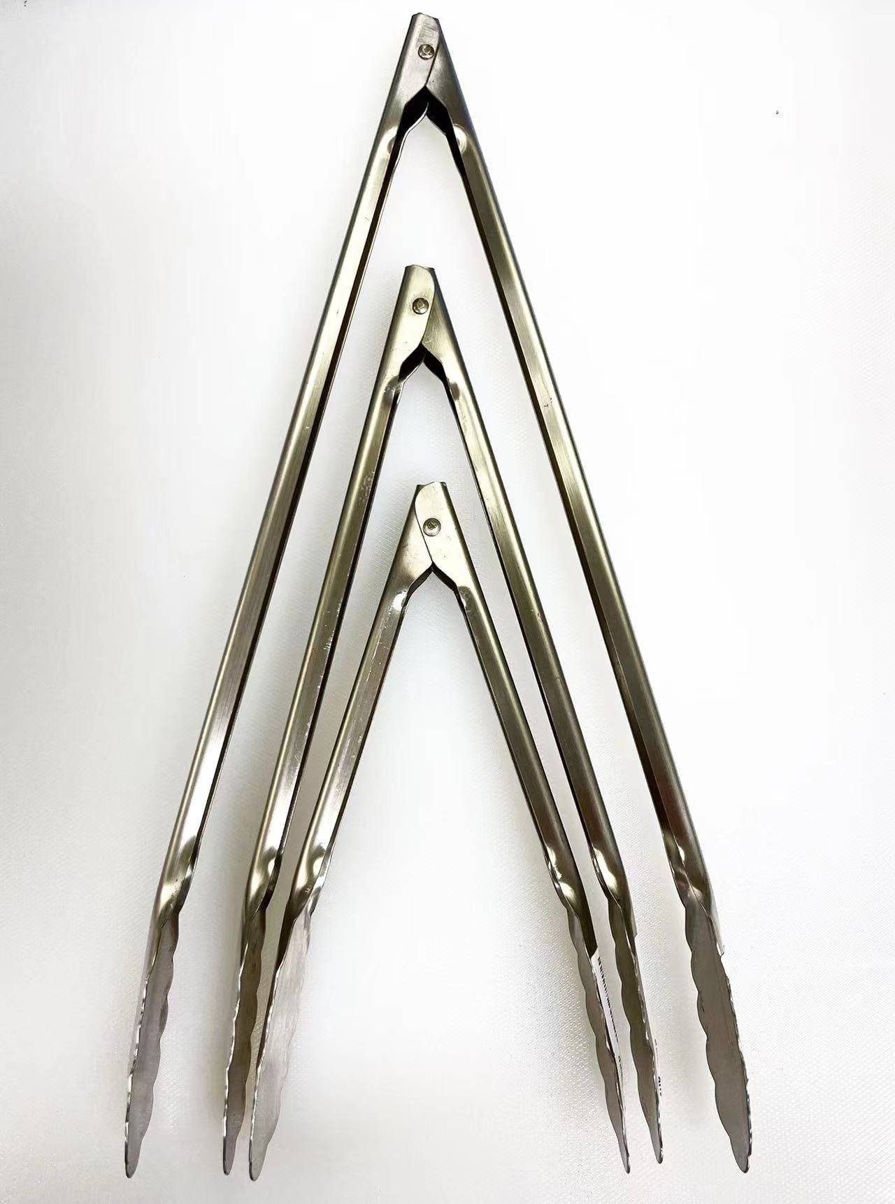 Stainless Steel Extra Heavyweight Tongs - Chefcoca