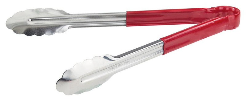 Stainless Steel 12" Tongs with Polypropylene Handle