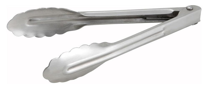 Stainless Steel Heavyweight 0.9mm 7" Tongs