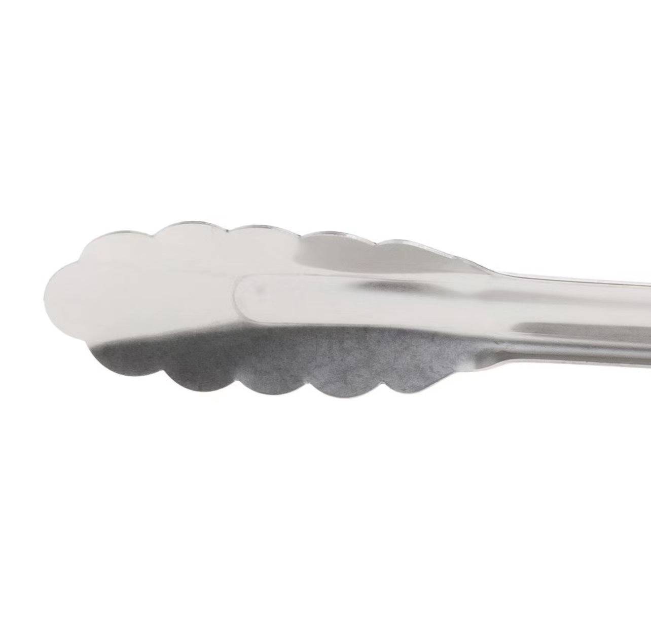 Stainless Steel 9" One-Piece Kool-Touch Utility Tongs - Chefcoca