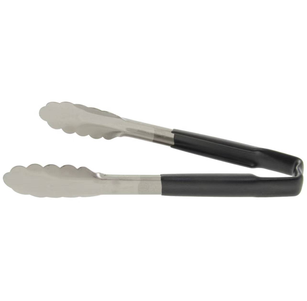 Stainless Steel 9" One-Piece Kool-Touch Utility Tongs - Chefcoca