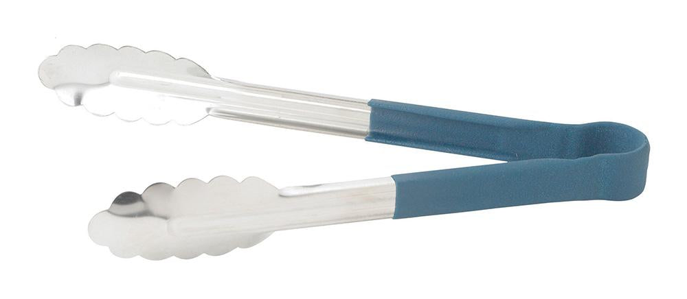 Stainless Steel 9" Utility Tongs with Polypropylene Handle - Chefcoca