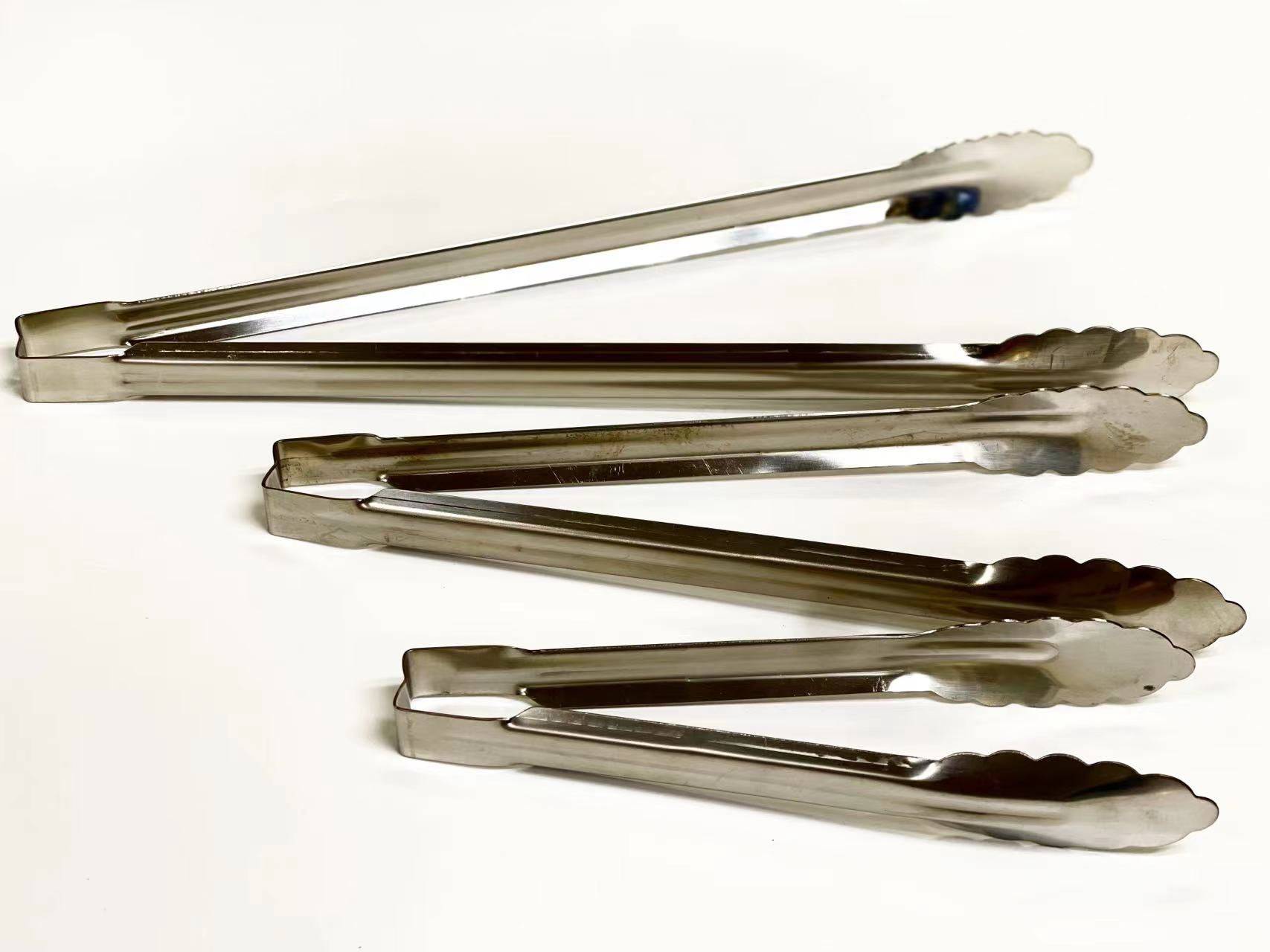 Stainless Steel Kool-Touch Utility Tongs - Chefcoca
