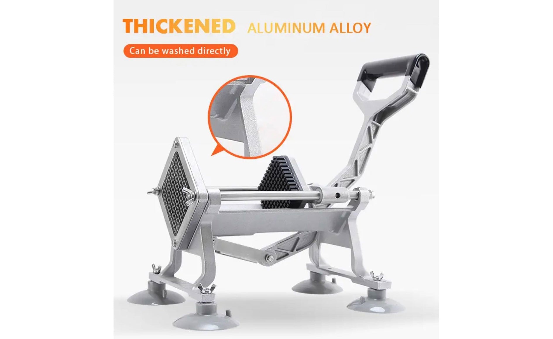 Heavy Duty French Fry Cutter, With Blades size: 3/8",1/2",1/4"&8 Wedger - Chefcoca
