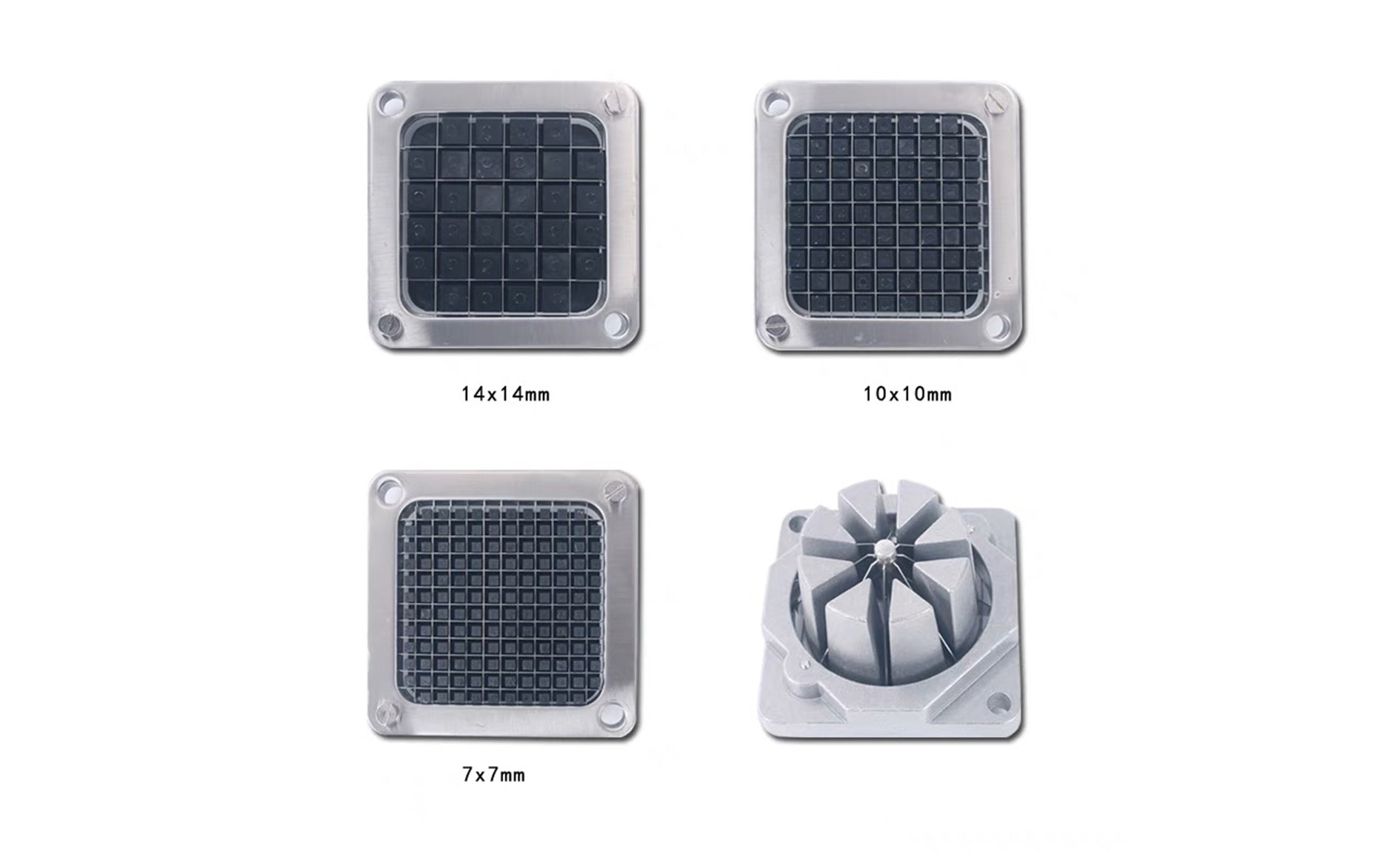 Heavy Duty French Fry Cutter, With Blades size: 3/8",1/2",1/4"&8 Wedger - Chefcoca