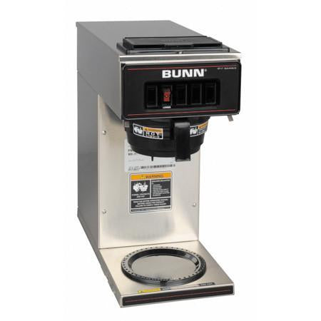 Bunn VP17-1 Stainless Steel 12 Cup Pourover Coffee Brewer with 1 Warmer - Chefcoca
