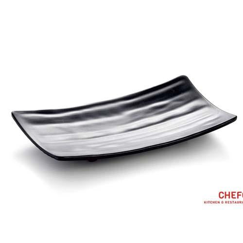 Curved Rectangular Melamine Plate (W5409) - Chefcoca