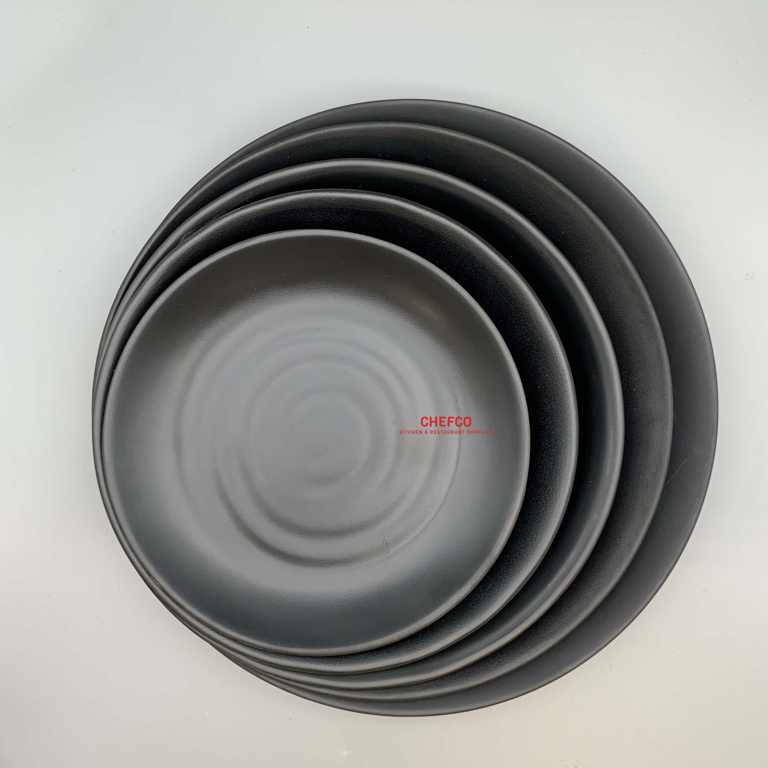 Spiral Patterned Round Rimmed Plate (W7007/MS097-W7011) - Chefcoca