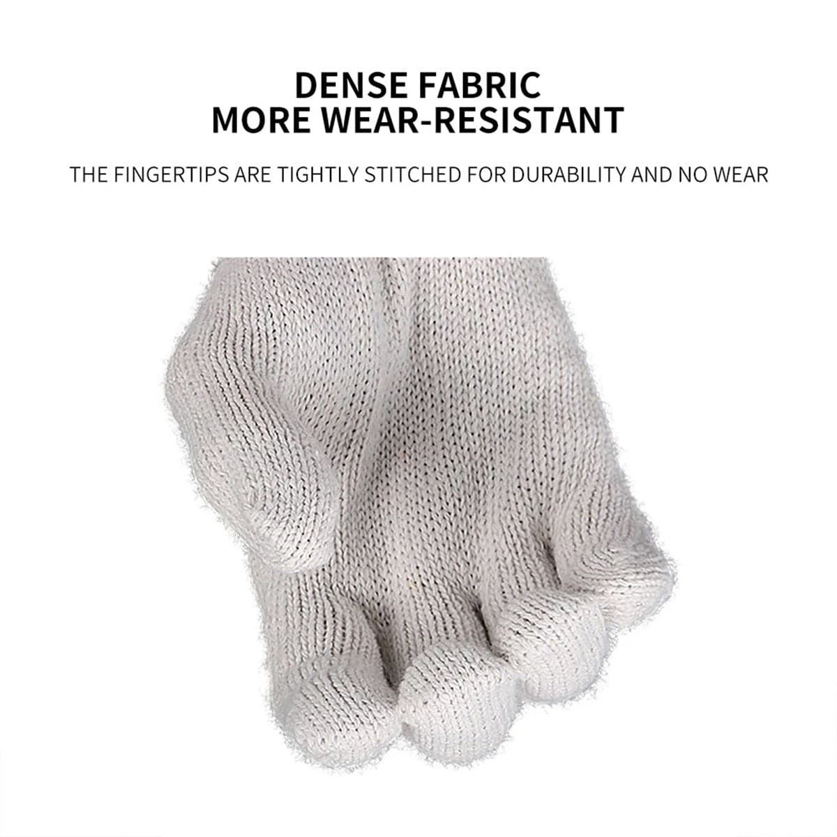 Cotton Seamless safety work glove, 12 Pairs/Pack - Chefcoca