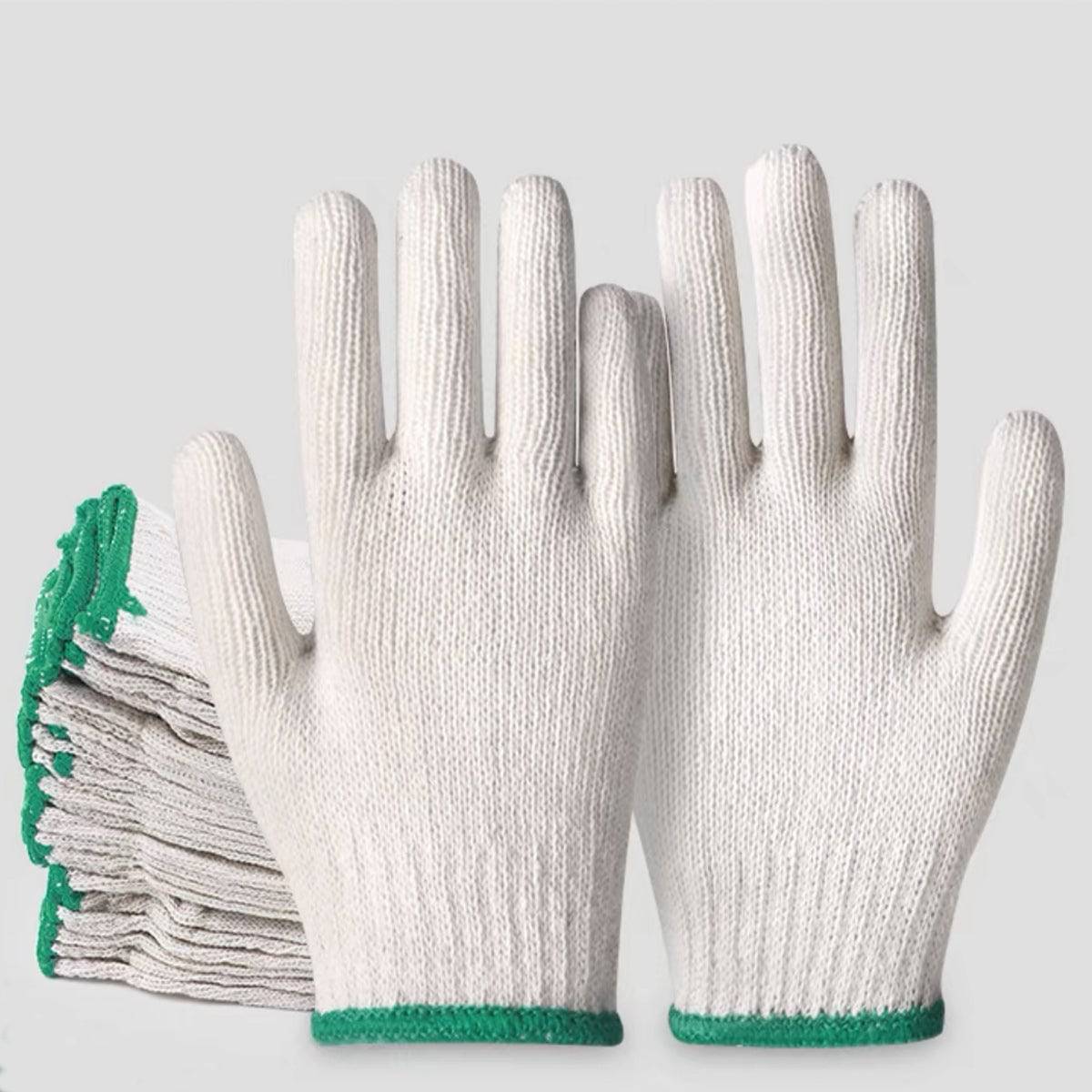 Cotton Seamless safety work glove, 12 Pairs/Pack - Chefcoca