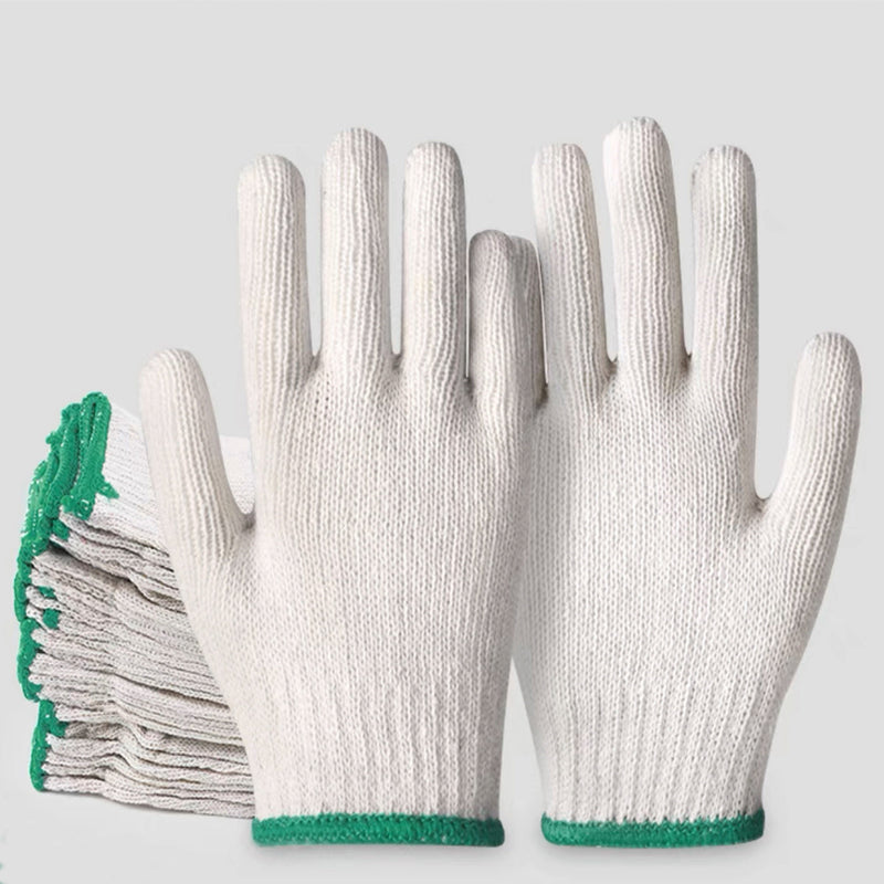 Cotton Seamless safety work glove, 12 Pairs/Pack