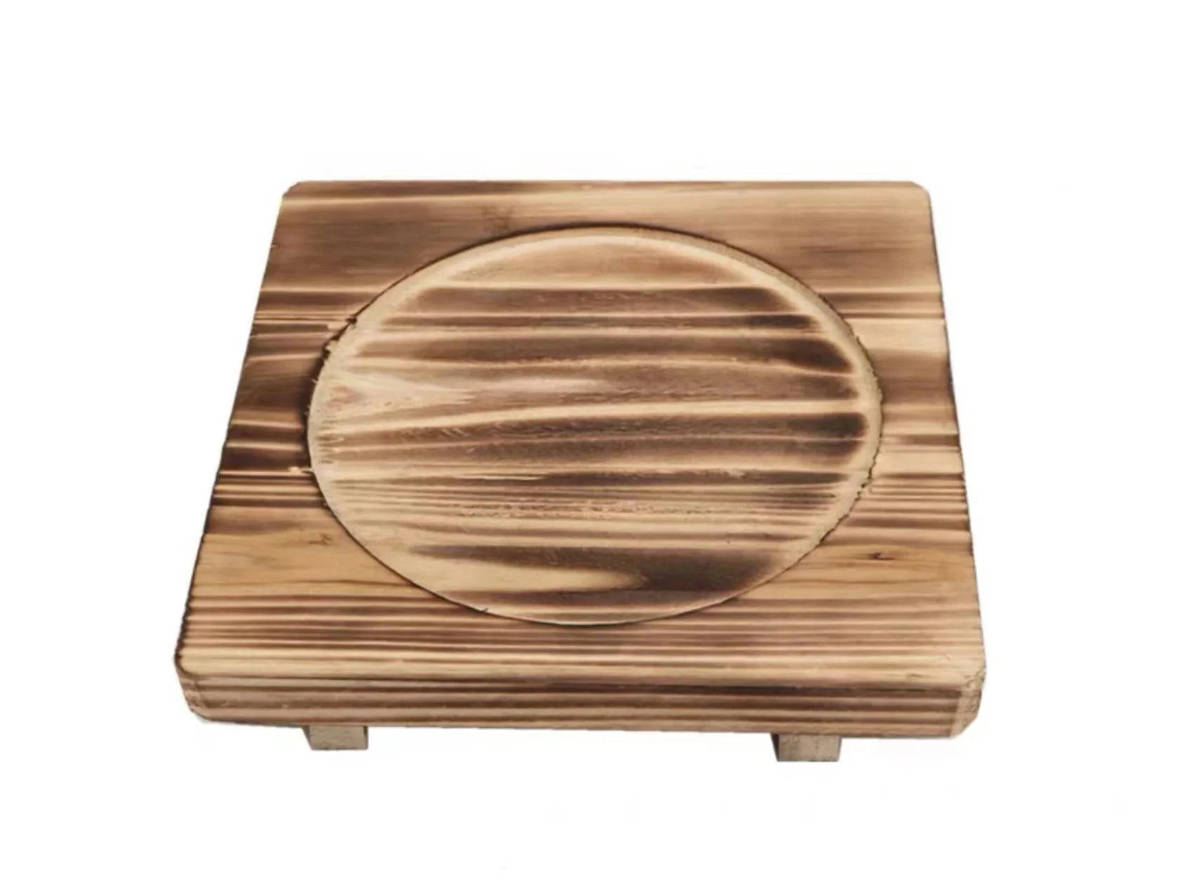 Kitchen Brown Wood Trivet-Natural Wood - Chefcoca