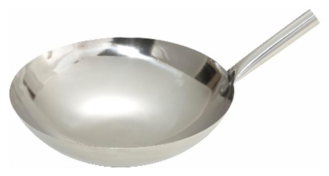 1 Piece Stainless Steel Mandarin Wok (14"-16" Dia.) - Chefcoca