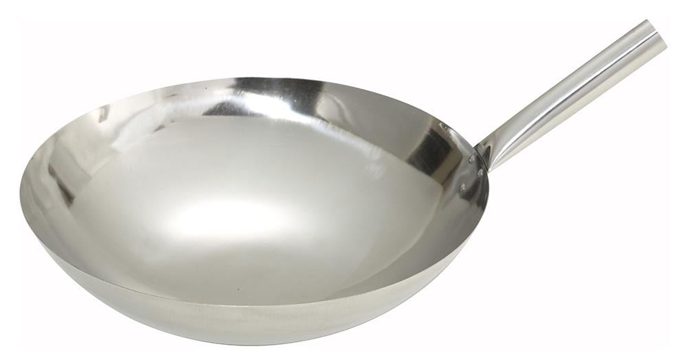 Stainless Steel Nailed Joint Wok - Chefcoca