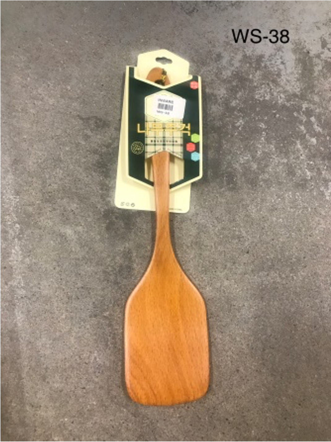 Rounded Edge Bamboo Spatula (38cm) - Chefcoca