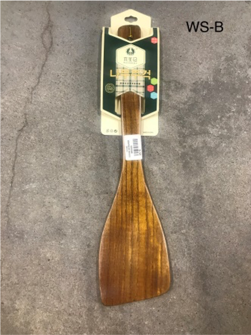 Chefco Tapered Bamboo Spatula with Stained Grain - Chefcoca
