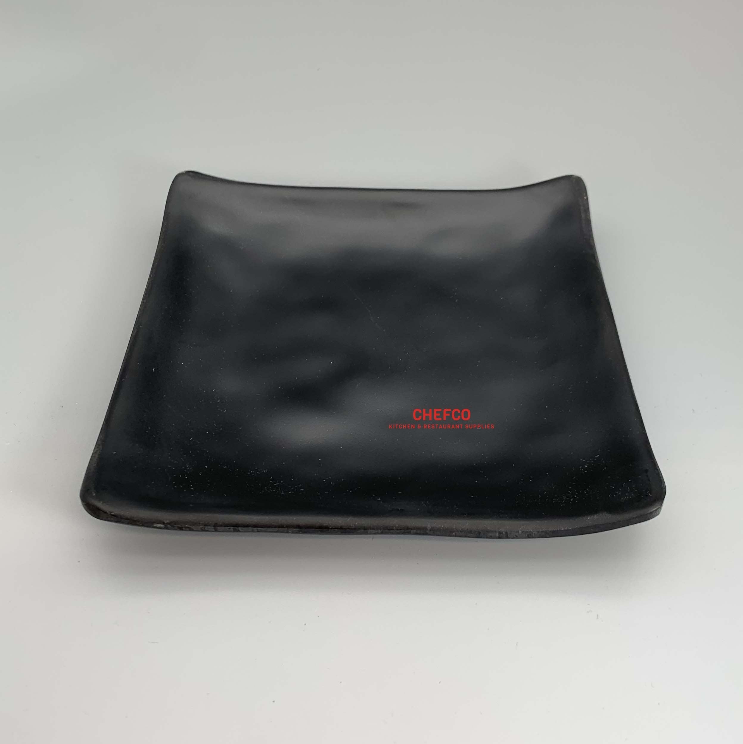 Black Melamine Square Plate (WT4415/MS208B) - Chefcoca