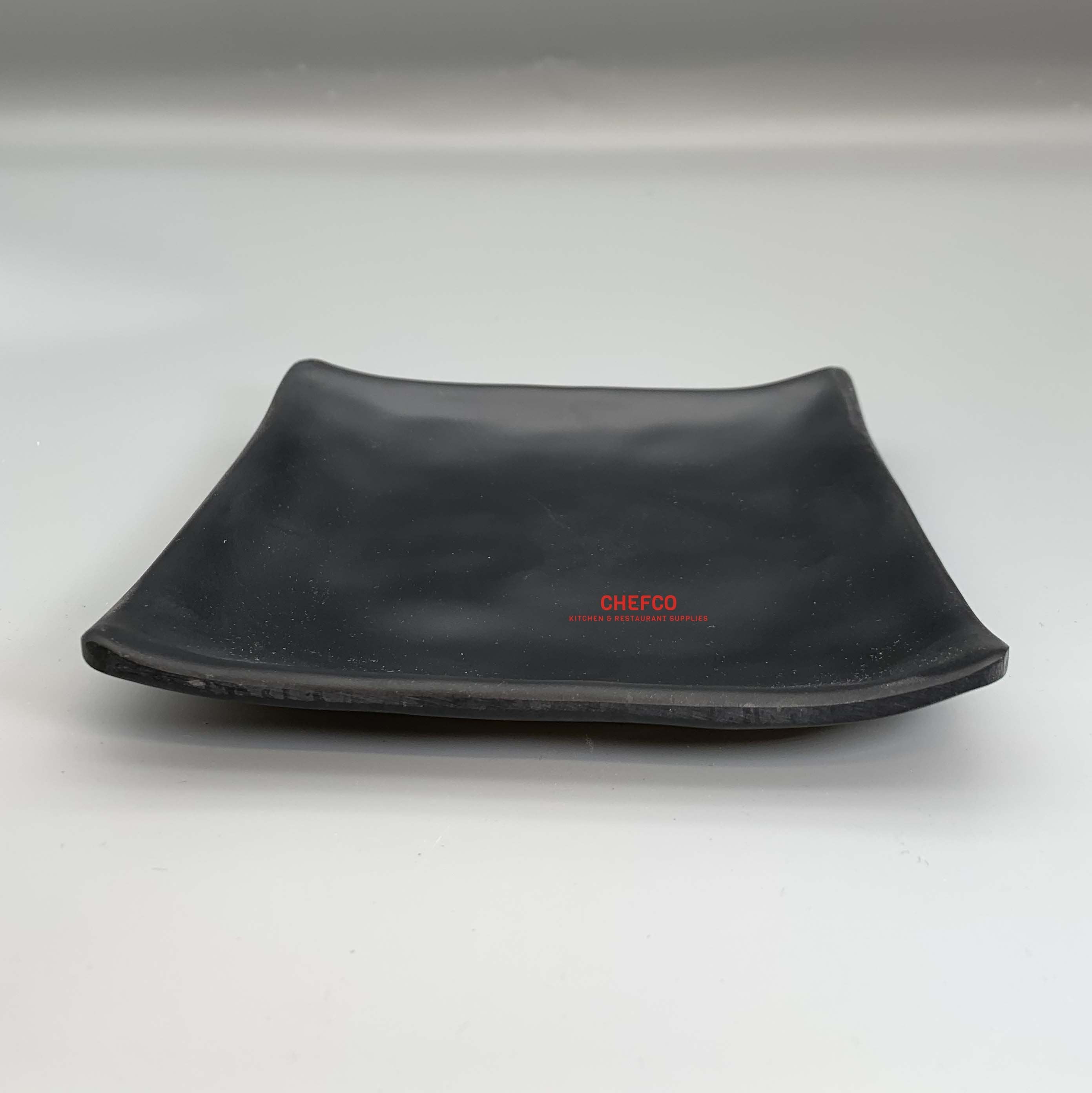 Black Melamine Square Plate (WT4415/MS208B) - Chefcoca