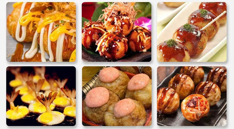 Electric Takoyaki Machine/Octopus ball, 3 Plates - Chefcoca