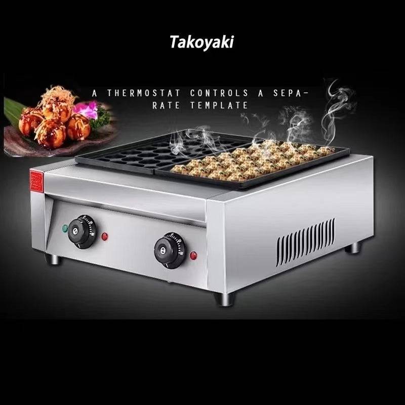 Electric Takoyaki Machine/Octopus ball, 3 Plates - Chefcoca