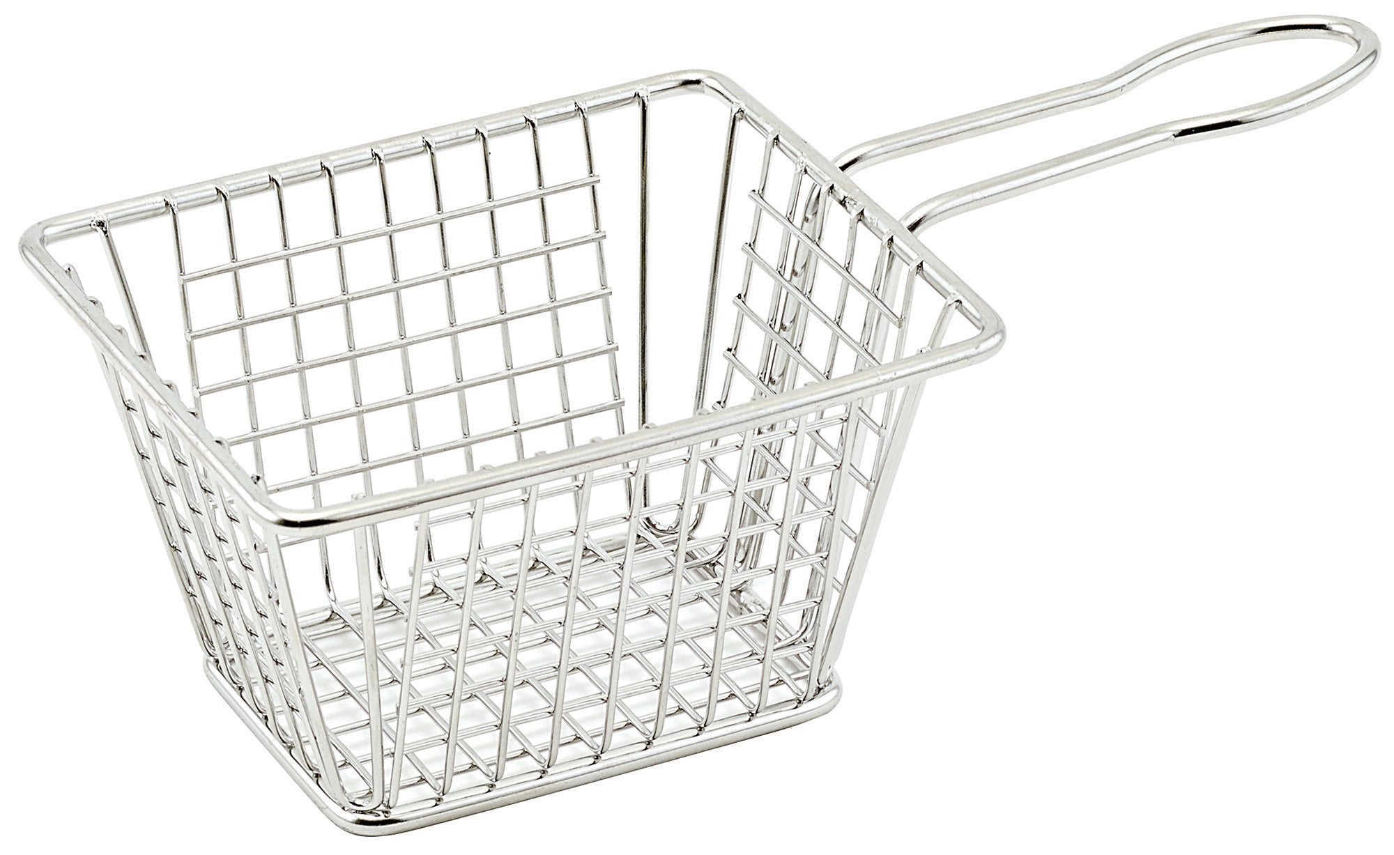 Winco FBM-544T - Mini Serving Basket - Rectangular, 5"L x 4"W x 4"H - Chefcoca