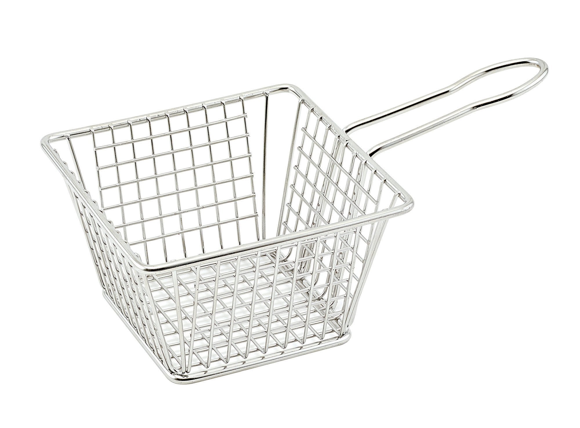 Winco FBM-554S - Mini Serving Basket - Square, 5"L x 5"W x 4"H- Chefcoca