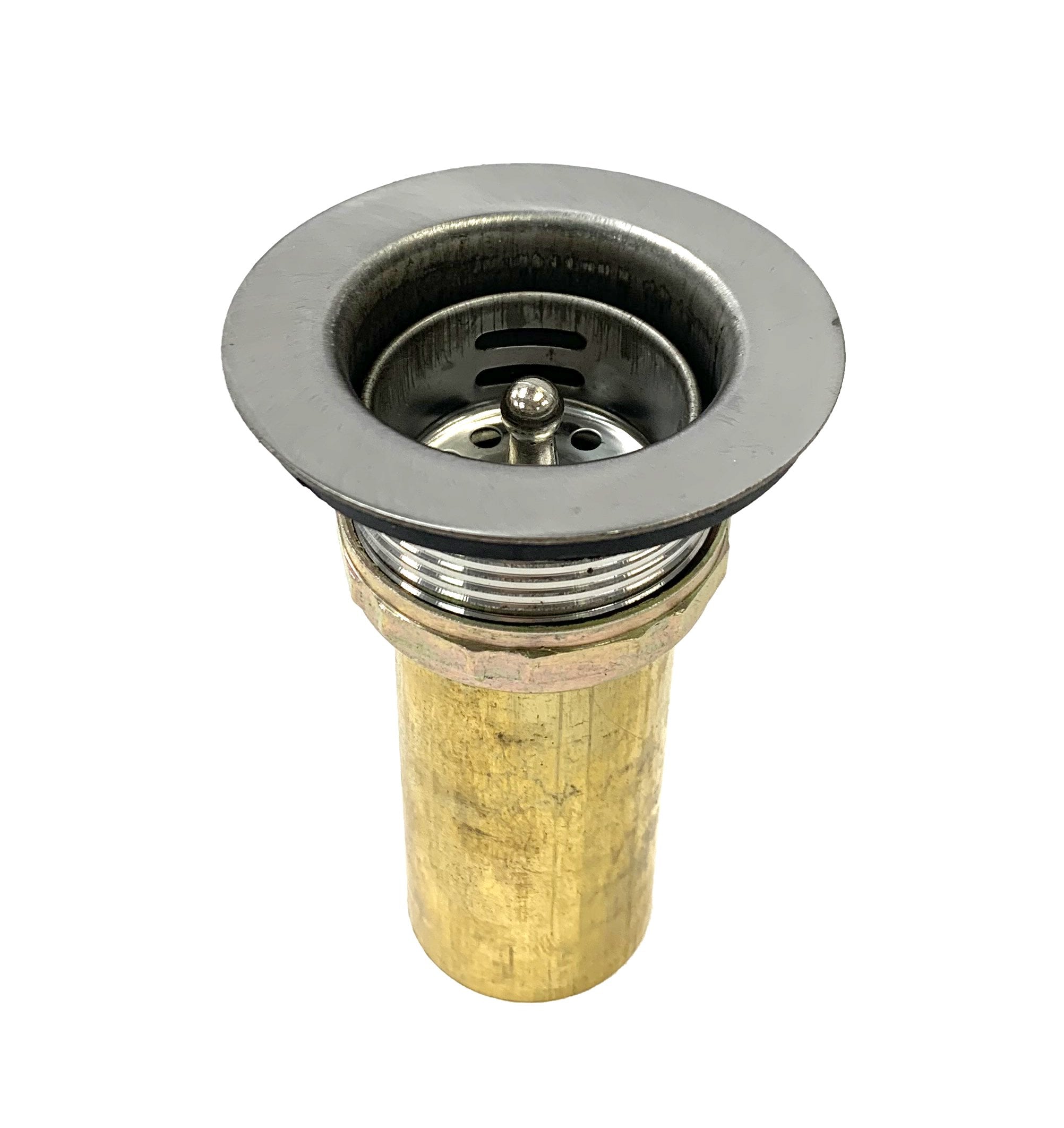 Chrome-Plated Sink Drain with Basket Strainer and Tailpiece, Regular ...