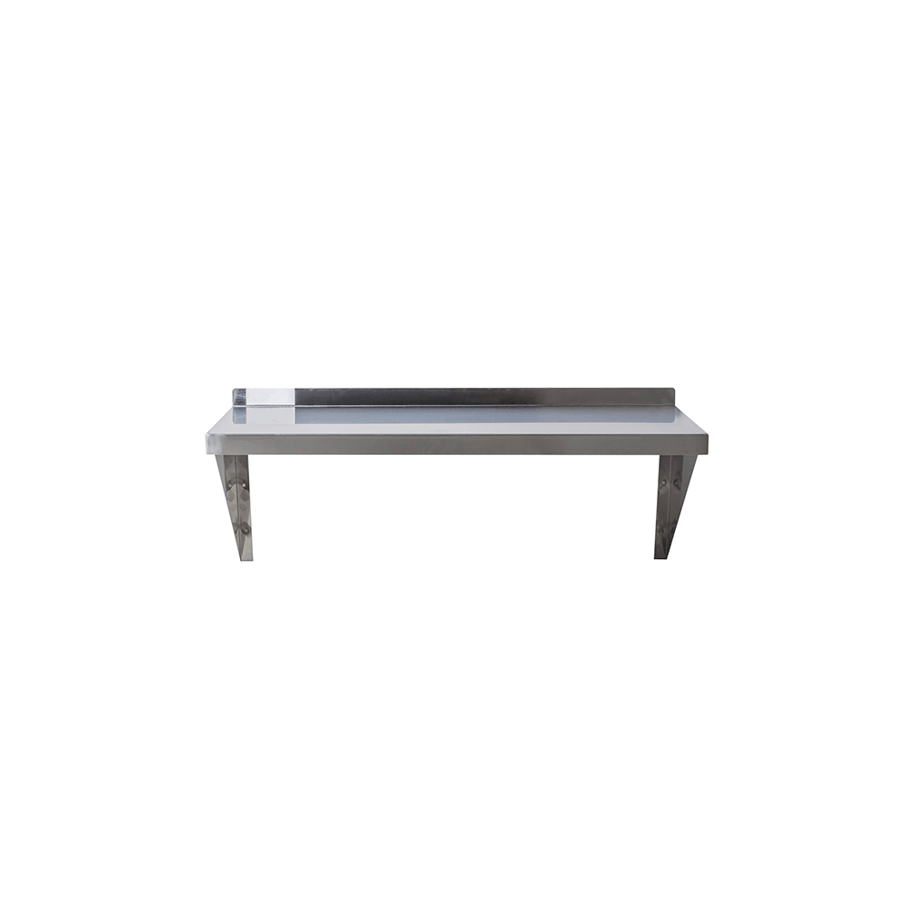 18 Gauge 430 Stainless Steel Solid Wall Shelf 12"width - Chefcoca