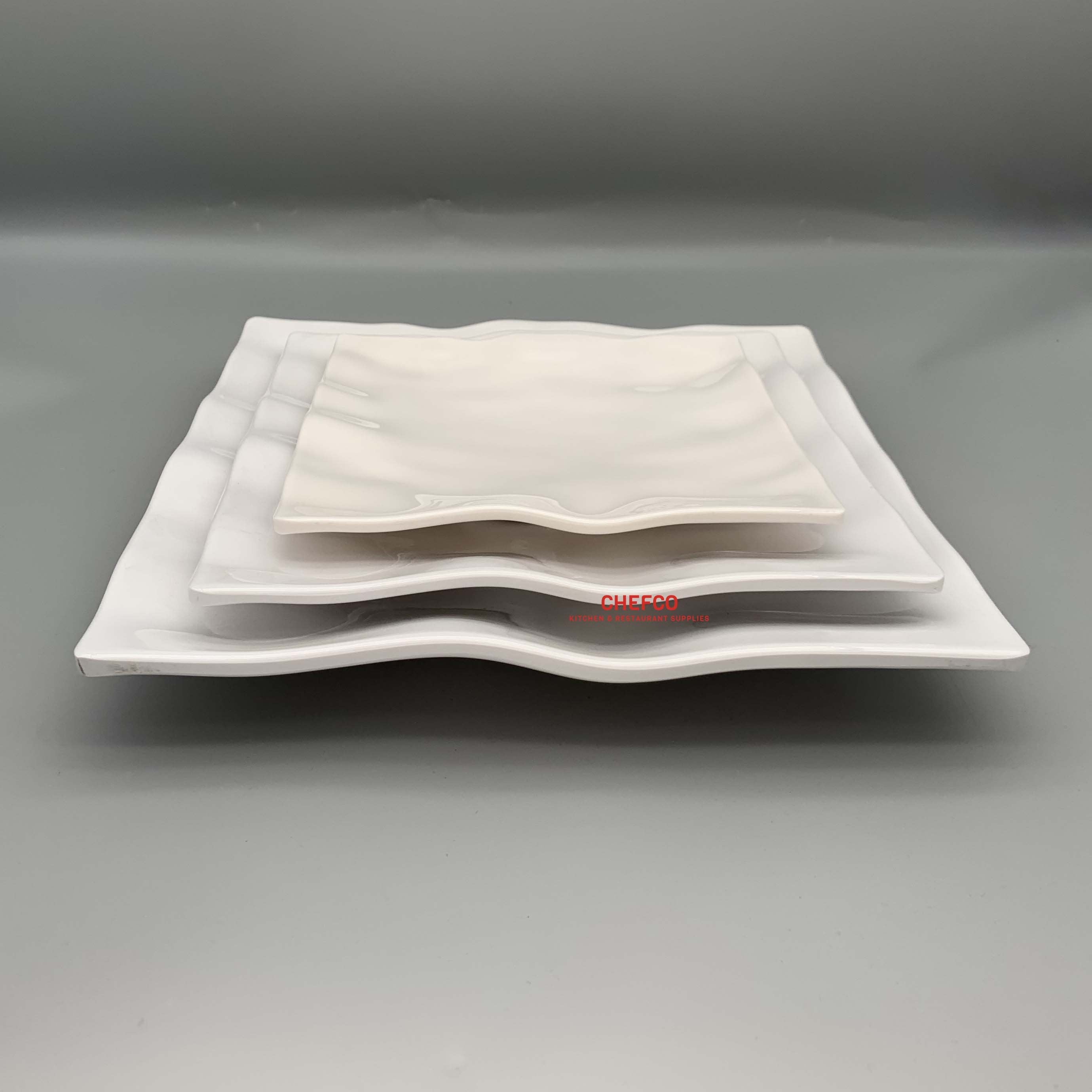 Wavy Hammered Pattern Melamine Plate (Y0878-Y1278) - Chefcoca