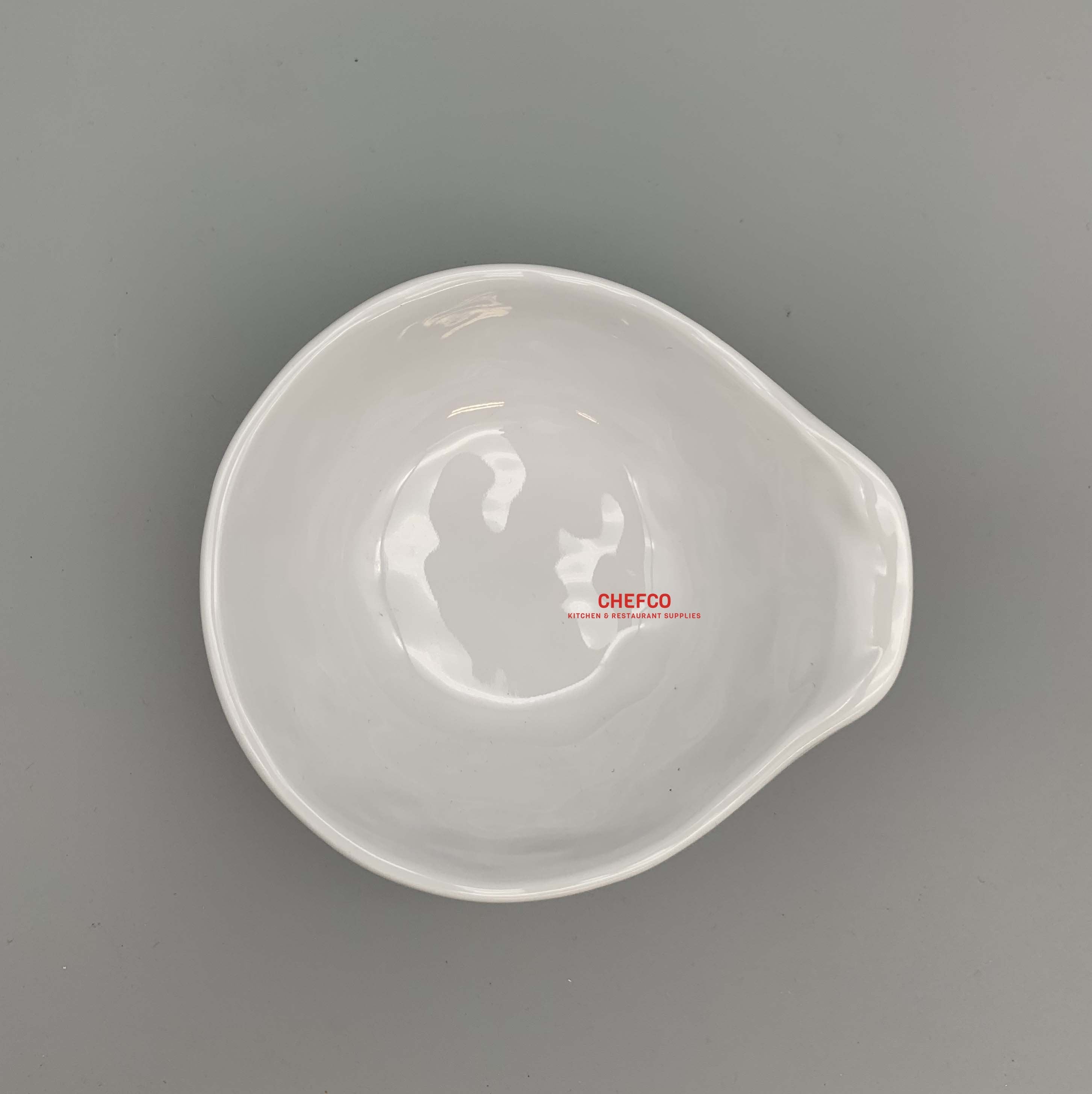 White Melamine Small Bowl with Grip (Y2500) - Chefcoca