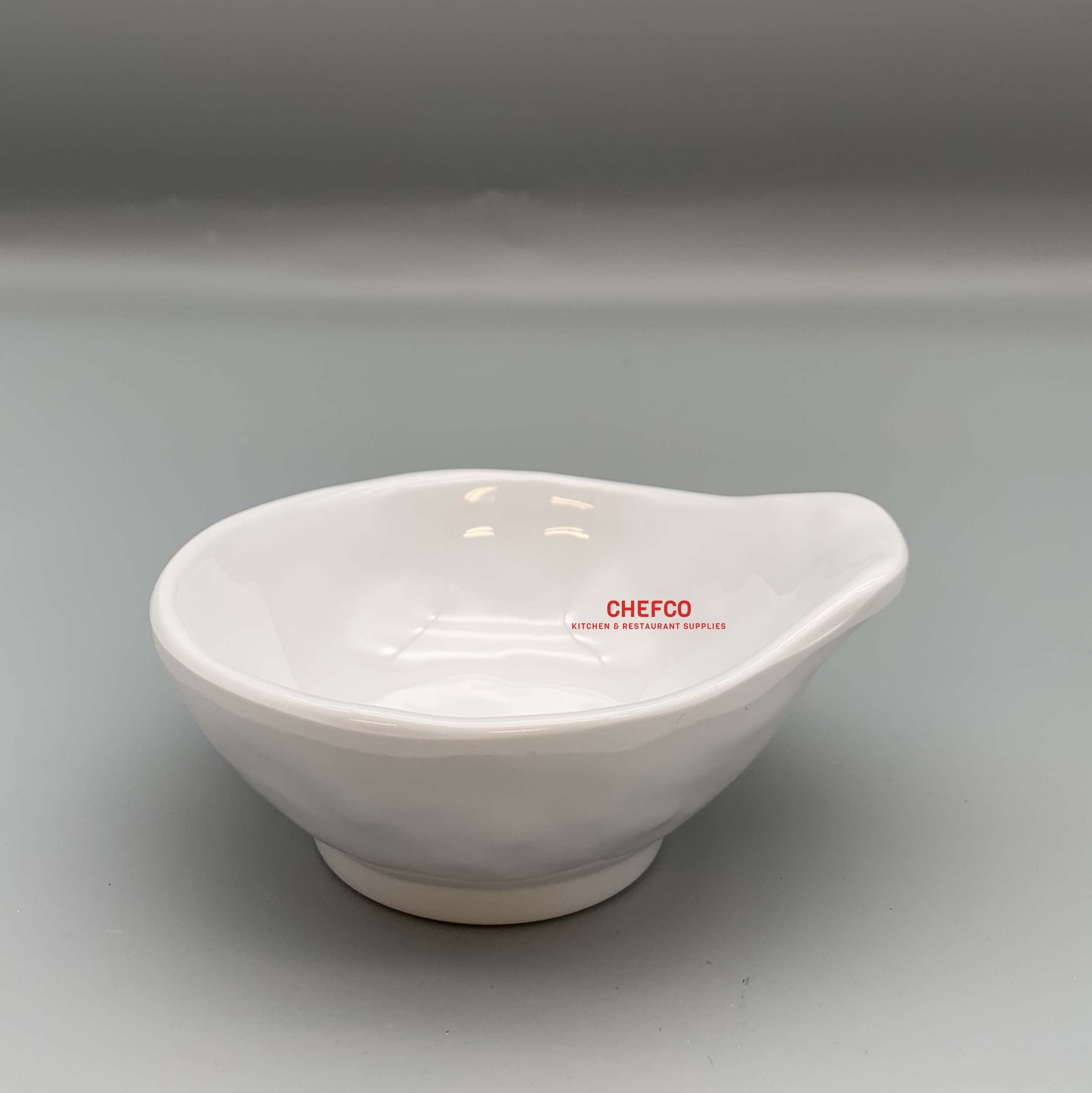 White Melamine Small Bowl with Grip (Y2500) - Chefcoca