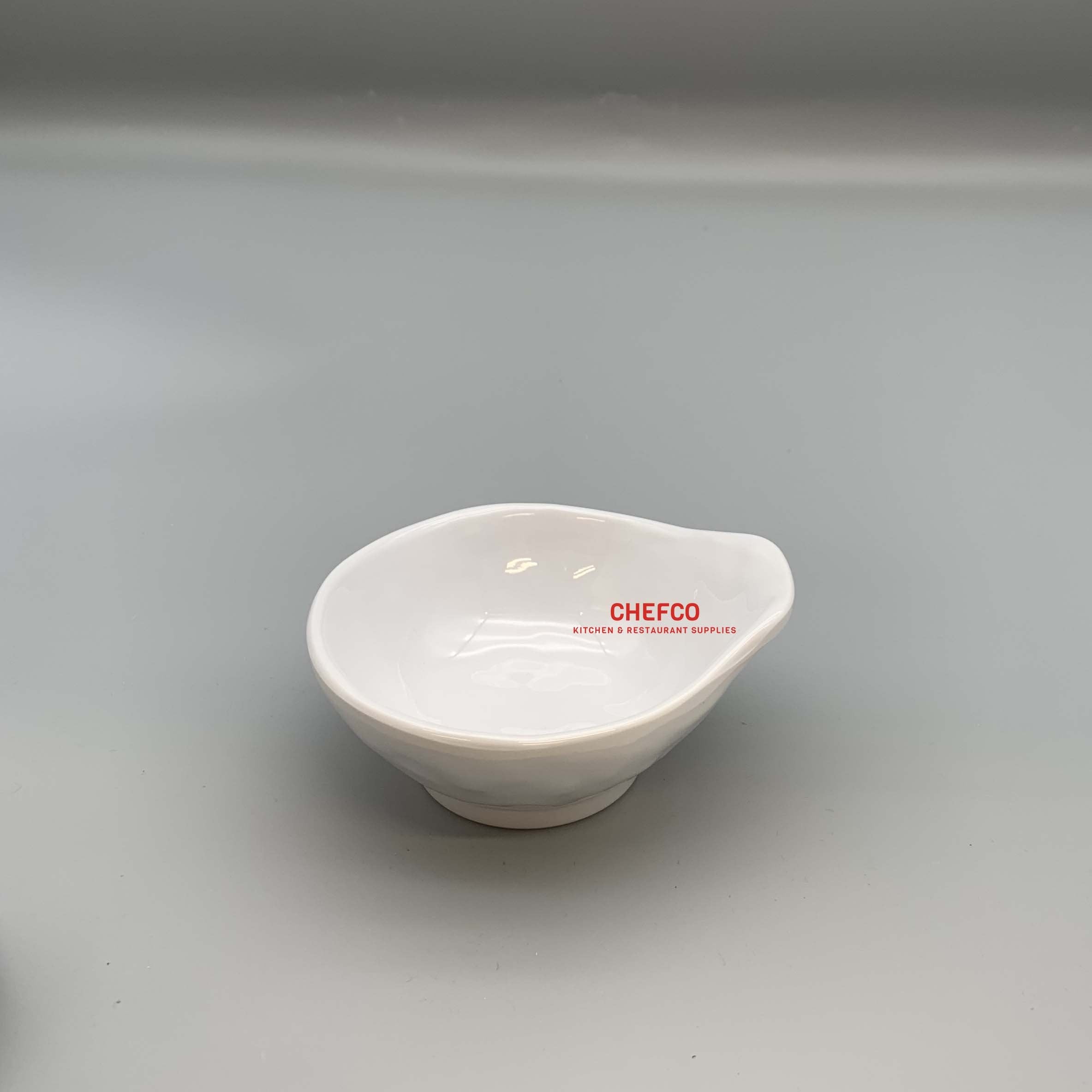 White Melamine Small Bowl with Grip (Y2500) - Chefcoca