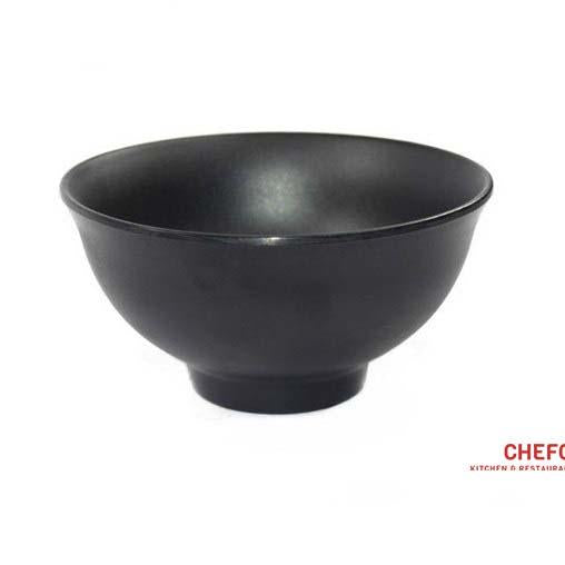 Matte Black Small Melamine Bowl (140098) - Chefcoca