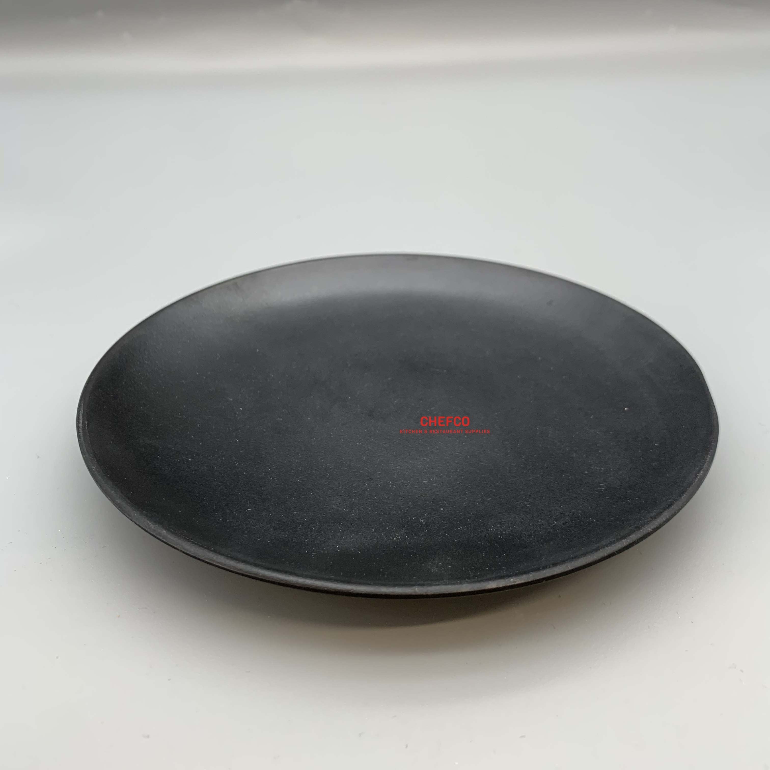 Matte Black Round Salad Plate (YG140099) - Chefcoca