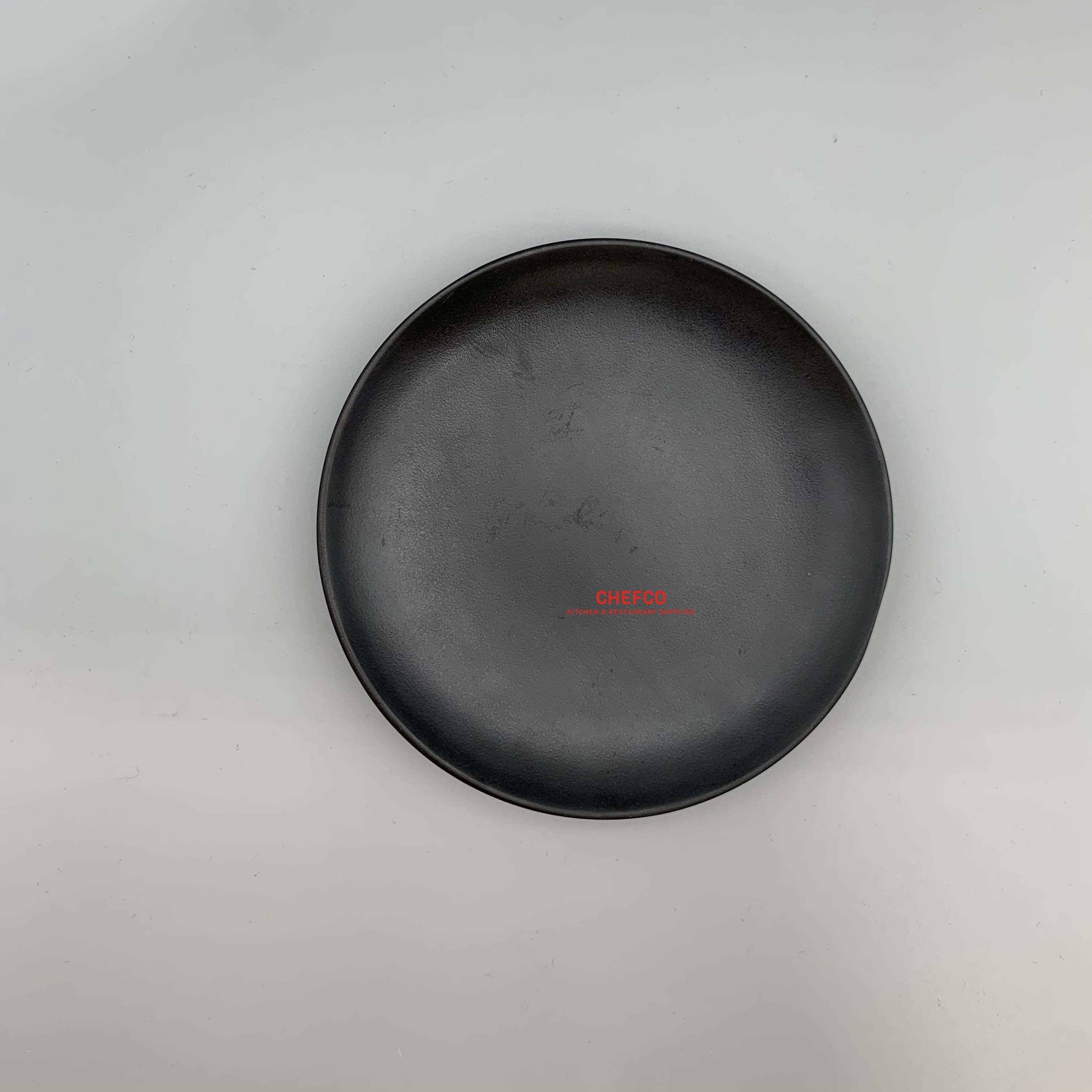 Matte Black Round Salad Plate (YG140099) - Chefcoca