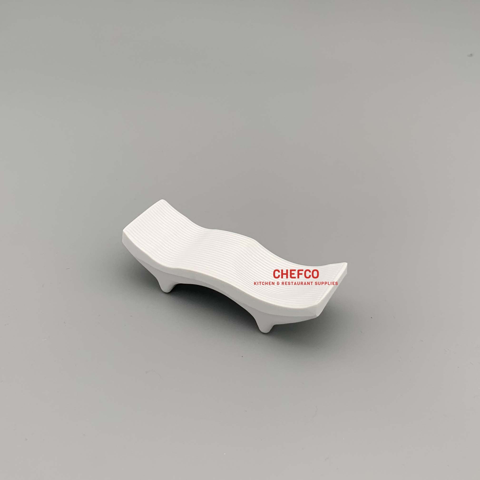 3" White Melamine Chopstick Holder Stand - Chefcoca