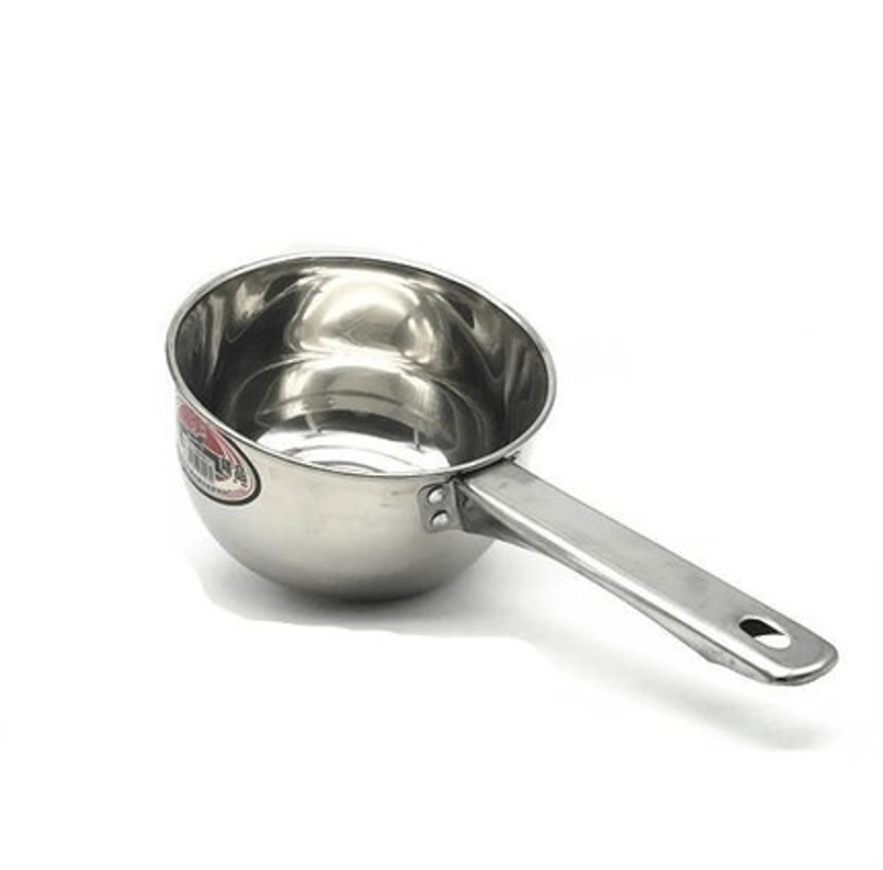 Stainless Steel Water Ladle (18cm Diameter x 4" Height, 7" Handle) - Chefcoca