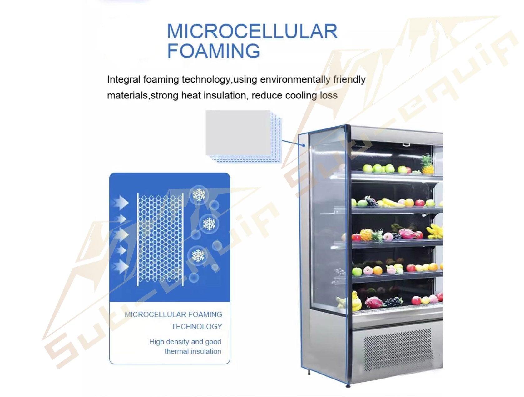 31" Deep Grab & Go Open Display Case, 59.1" Wide Refrigerator - Chefcoca