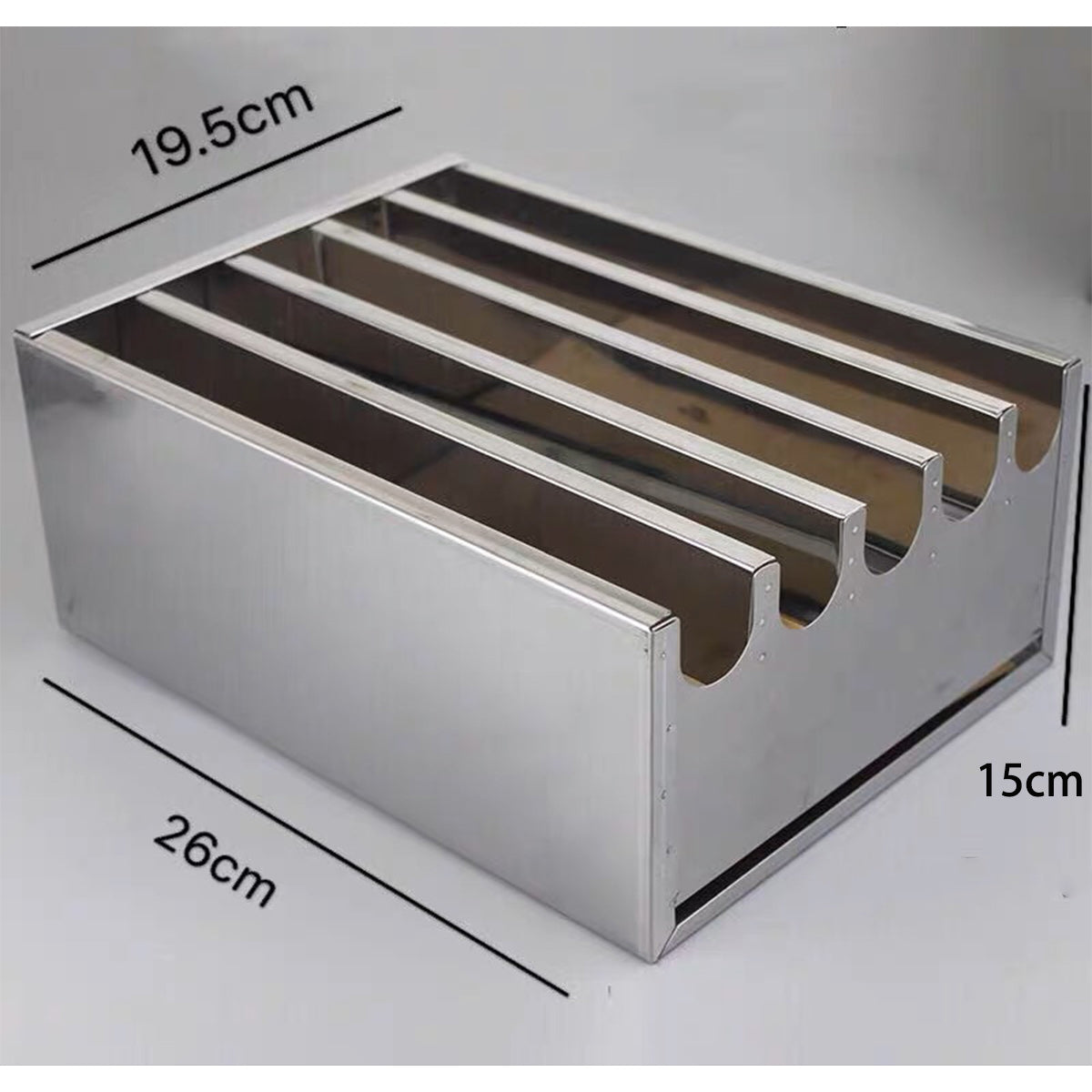 Stainless Steel Knife Block, 5 Slots - Chefcoca