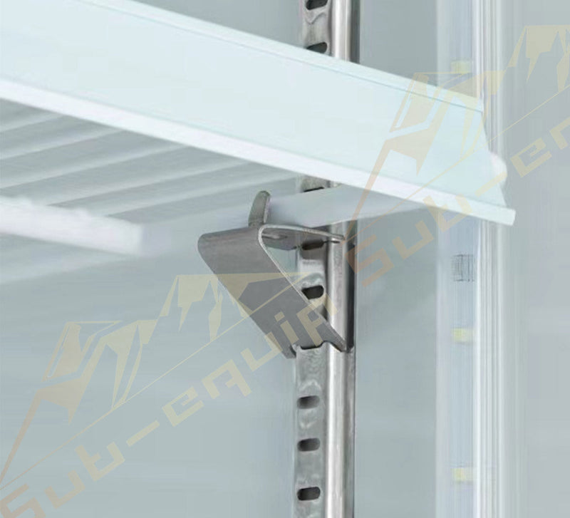 Sub-equip, 48ft³ Swinging Glass Door Freezer Merchandiser with LED Lighting