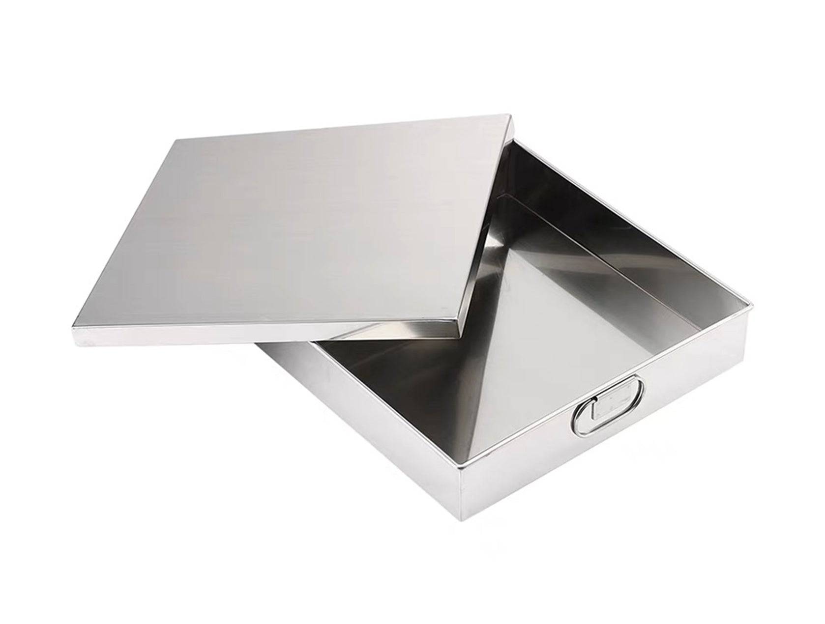 Stainless Steel Square Food Tray (Lid sold separately) - Chefcoca