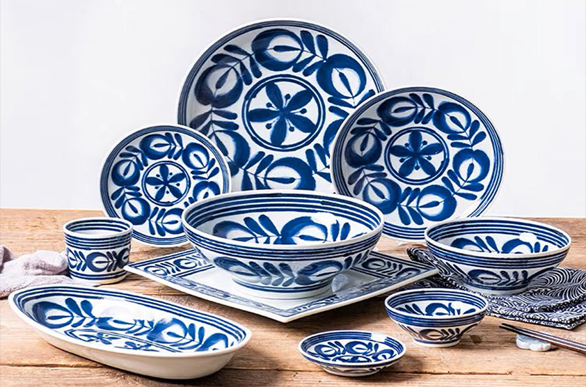 Blue Vine Pattern Melamine