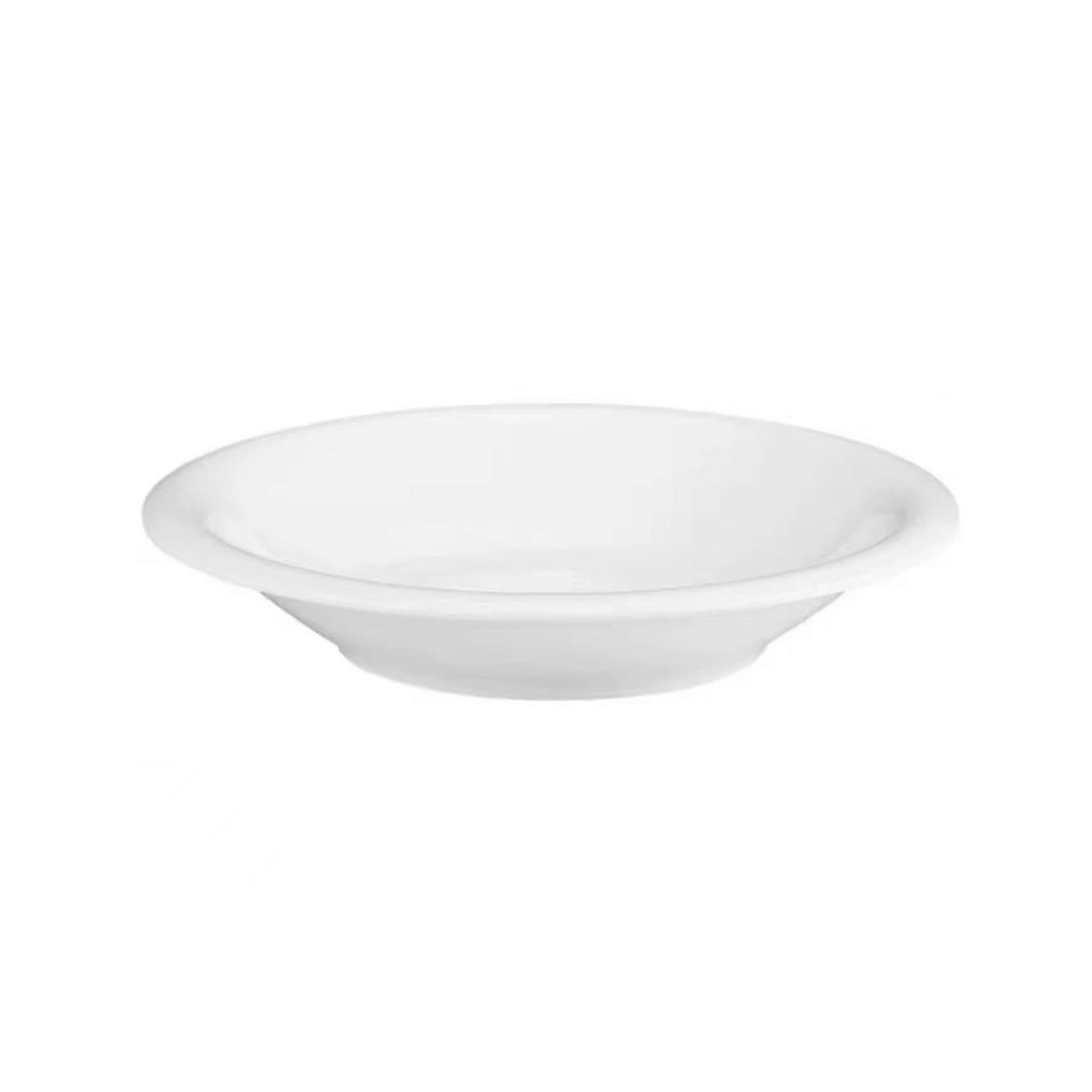 C610-102N，10" Round Dynasty Rim Plate - Ceramic, 35 oz, White